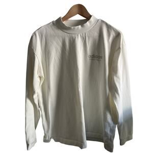 Adidas long sleeve basketball warm up white  size small